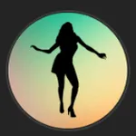 Das Creator-Logo von VirtualPassionVR. Es verwendet das Design einer weiblichen Silhouette und dient als Erkennungszeichen für die Projekte dieses Creators.